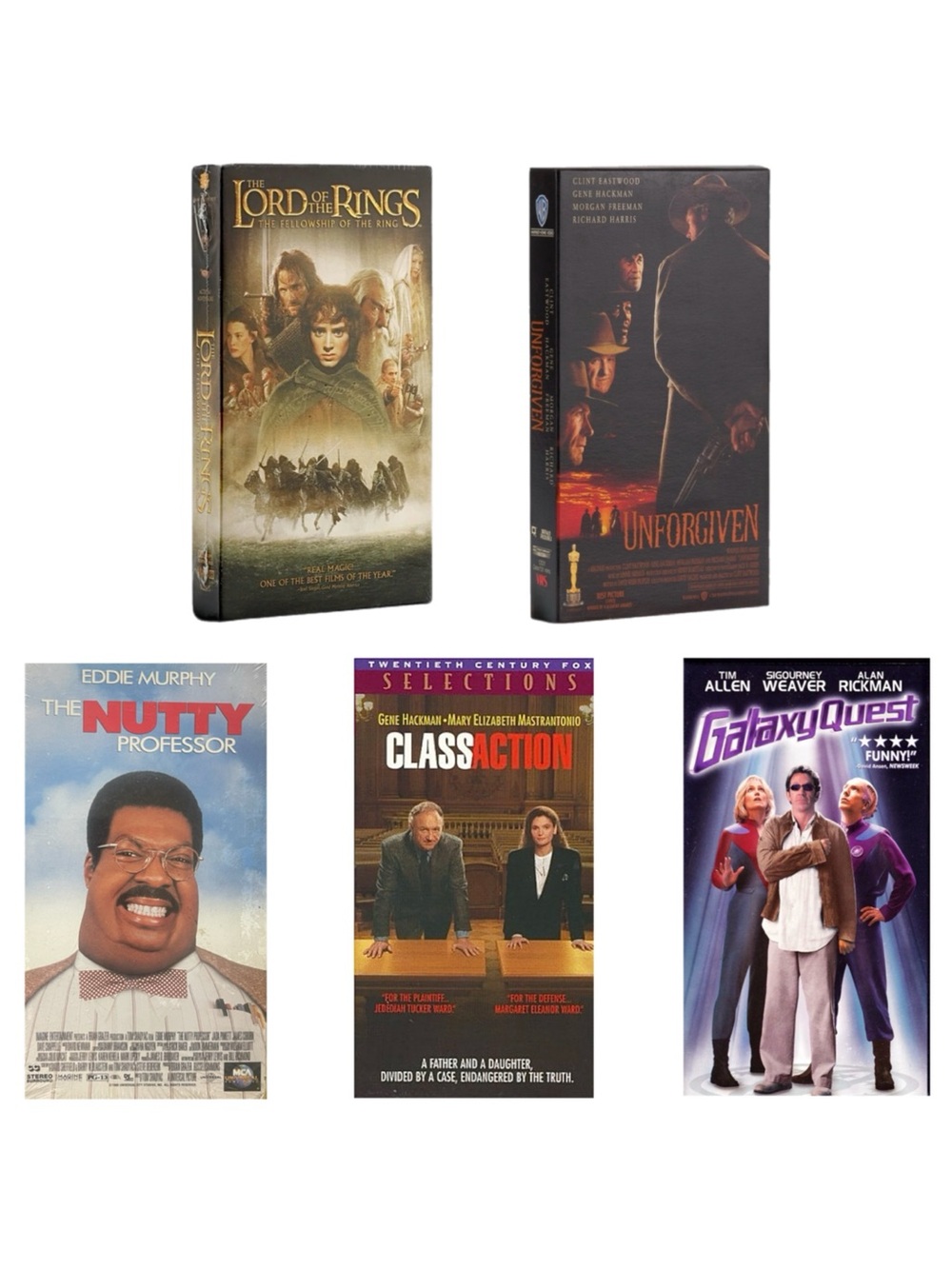 5 NEW VHS Tapes